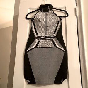 WOW Couture Bandage dress with choker collar